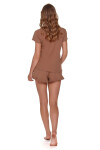 Dámske pyžamo 4315 brown - Doctornap Hnědá M