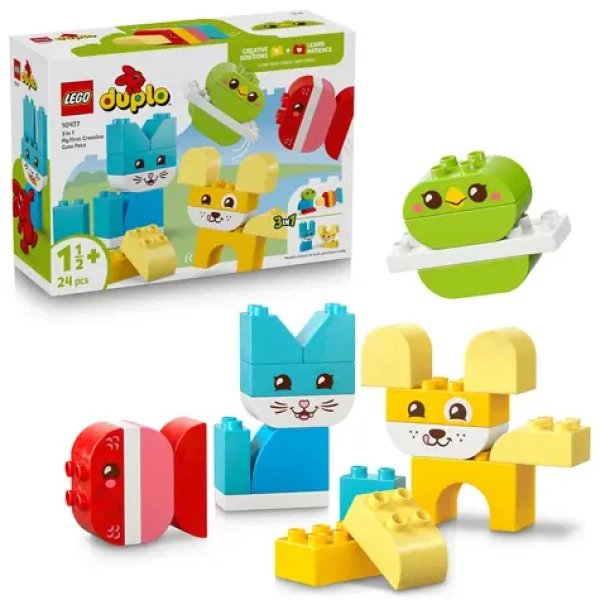 LEGO® DUPLO® 10477 Roztomilí kreatívni miláčikovia 3 v 1