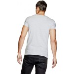 GUESS tričko Short-Sleeve Crewneck Tee sivé M Svetlošedá