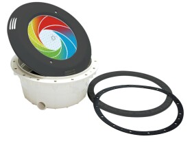 Vagnerpool Podvodný svetlomet VA LED RGB farebné, PF, 12 V; 23 W, tmavo šedá farba, pre fóliové bazény