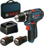 BOSCH 060186810F GSR 12V-15 / Aku Vŕtací skrutkovač / 12V / 2x2.0Ah / 10mm skľučovadlo / 1300 ot-min / 30 Nm (060186810F)