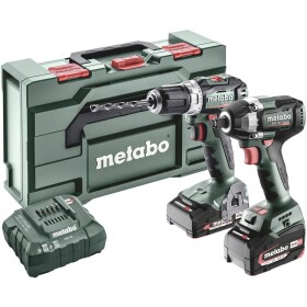 Metabo COMBO SET 2.9.2 18V / Sada Aku náradia: rázový uťahovač SSW 18 LT + Aku skrutkovač BS 18 L / 18 V / 2x 5.2 Ah (MET685202000)