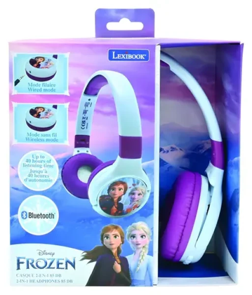 Lexibook Frozen / Detské bluetooth slúchadlá / Skladacie / Mikrofón / Bluetooth 5.0 (HPBT010FZ)