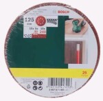 BOSCH 2607019497 / Sada brúsnych kotúčov pre excentrické brúsky / Zrnitosť 80 | 120 | 240 / Priemer 130 mm / 25 ks (2607019497)