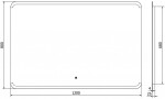 MEXEN - Nida zrkadlo s osvetlením 120 x 80, LED 600 9806-120-080-611-00
