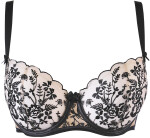 Dámska podprsenka V-10801 Čierna s béžovou - Axami 65C černá-béžová