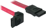 DeLock SATA kábel červený 30 cm / Dátový kábel SATA / SATA (M) - SATA (M) / vyvedenie hore (84249)