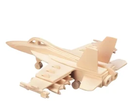 Woodcraft Drevené 3D puzzle Stíhačka prírodná