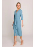 Šaty S396 tyrkysovo modré - Stylove M