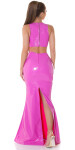 Soo Sexy! Koucla Latexlook Maxiskirt with XL Slit pink S