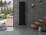 MEXEN - Boston vykurovací rebrík/radiátor 1800 x 452 mm, 888 W, čierny W213-1800-452-00-70