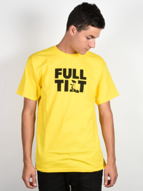 Full tilt Logo yellow pánske tričko s krátkym rukávom - S