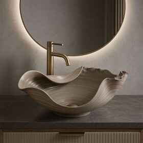 REA - Keramické umývadlo na dosku HM-17 Handmade ART REA-U6327