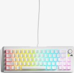 Glorious GMMK 3 65 % Custom Gaming-Tastatur - Pre-Built, ANSI (US), Fox Switches, weiß