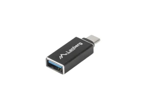 Lanberg USB-C (M) - USB-A (F) čierna / Redukcia / USB 3.1 / OTG (AD-UC-UA-02)
