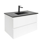 Kúpeľňová skrinka s umývadlom SAT B-Way 79x50x45 cm biela lesk BWAY280WU4B2B BWAY280WU4B2B