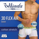 Pánske boxerky 3D flex bavlnou vhodné na šport 3D flex AIR BOXER Bellinda čierna