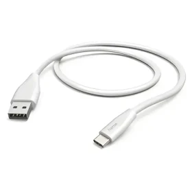 HAMA kábel USB-A na USB-C 1,5 m biela / Nabíjací kábel / USB 2.0 / 480 Mbit/s (00201596)
