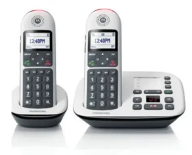 Motorola CD5012 biela / Bezšnúrový telefón / LCD displej 1,8" / Identifikácia volajúceho (G31000X18W2AWE)
