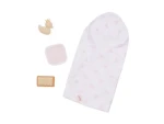 LullaBaby Osuška pre bábiku s doplnkami
