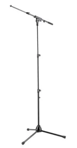 Mikrofónny stojan 3-dielny výsuvný čierna / Mikrofónny stojan / teleskopické rameno / výška 62-147 cm (252)