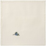 Ib Laursen Látkový obrúsok s výšivkou Summer Vibe Blueberry stem