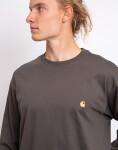Carhartt WIP L/S Chase T-Shirt Shungite / Gold M