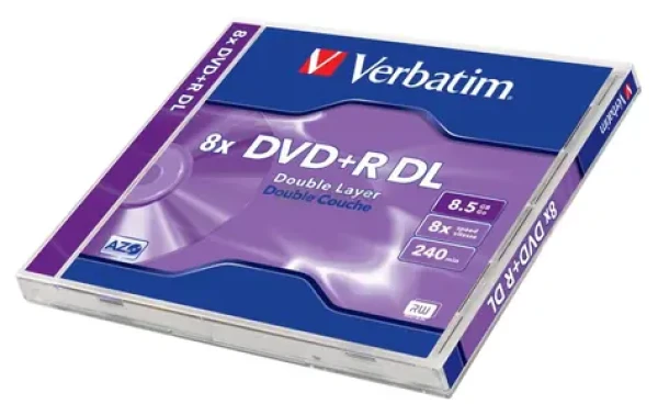 Verbatim DVD+R DoubleLayer 8.5GB 1ks / 8x / šperk (43540)