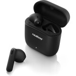 Niceboy HIVE Beans čierna / TWS bezdrôtové slúchadlá / Bluetooth 5.0 / IPX4 / Handsfree / Nabíjacie púzdro (hive-beans-black)