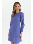 Dámske trapézové šaty K148 Light purple - Makover S světle fialová