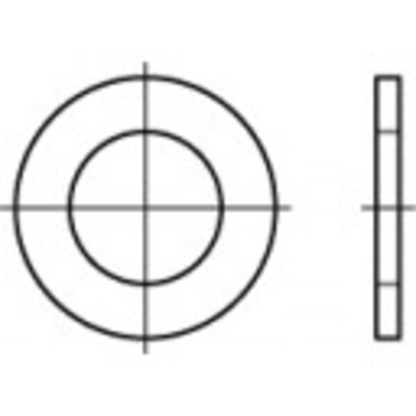 Podložka 15 mm 24 mm ocel 100 ks TOOLCRAFT 106688; 106688