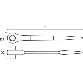 Bahco SC2RM-19-22 Rohatka na lešenie 19 a 22 mm; SC2RM-19-22