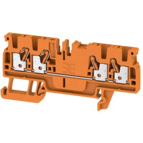 Weidmüller 1521720000 priechodná svorka 5.1 mm pružinová svorka oranžová 100 ks; 1521720000