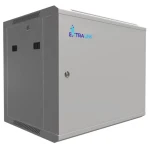 Extralink 19" nástenný rozvádzač 9U 600x450 sivá / Nástenný rozvádzač / montovaná / nosnosť 55 kg / kovové dvere (EX.13018)