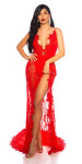 Soo Seductive! open back lace Red Carpet Dress Red Einheitsgroesse