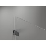 MEXEN/S - Lunar-B L sprchové dvere krídlové pravé 125, transparent, grafit metal 832SL-125-050-95-00-P