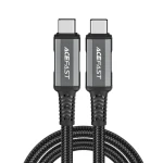 Acefast C1-09 šedo-čierna / Kábel USB-C - USB-C / USB4 / PD3.1 / 5A / 1 m