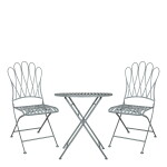 Chic Antique Zahradní set stolku s židlemi Bistro Sky Blue