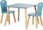 CHIPOLINO Drevený stolík so stoličkami Blue (DIWH02430323)