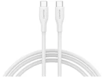 Canyon CC60SC10 biela / Kábel / USB-C - USB-C / 1 m / PD 60 W / 480 Mbps (CNS-CC60SC10W)