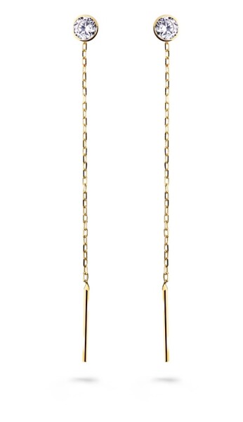 Cutie Jewellery Prevliekacie zlaté retiazkové náušnice Z5032-10-X-1