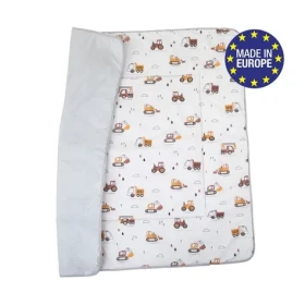 Bomimi HRACIA deka 120x120, bavlna, obojstranná, malý staviteľ (BO2302WHT042)
