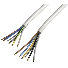 Xavax biela / Pripojovací kábel pre elektrický sporák / H05VV-F 5×2,5 mm2 / 2,5 m