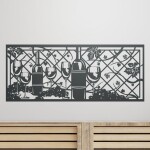 Veselá Stena Samolepka Vinná réva Farba: čierna, Veľkosť: 100 x 40 cm