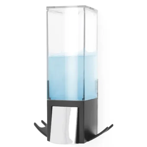 Compactor Edge nástenný dávkovač mydla chróm / ABS plast - čierny / 500 ml (3370910104769)