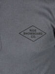 Ride Henley CHARCOAL pánske tričko dlhým rukávom