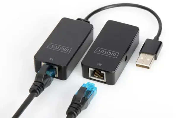 Digitus DA-70141 čierna / USB 2.0 extender / Cat5/5e/6 / do 50 m (DA-70141)