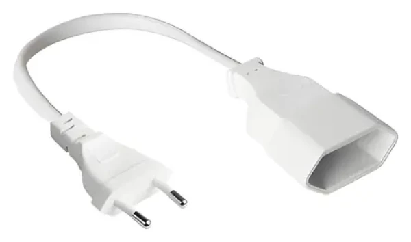 Good Connections Euro predlžovací kábel biely / Predlžovací kábel / 1 m / 250 V / VDE (P0300-W010)