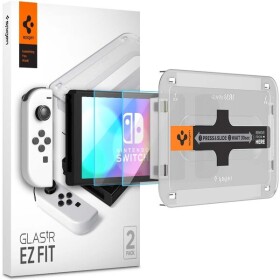 Spigen Glass tR EZ Fit ochranné sklo pre Nintendo Switch OLED 2 ks (AGL03829)