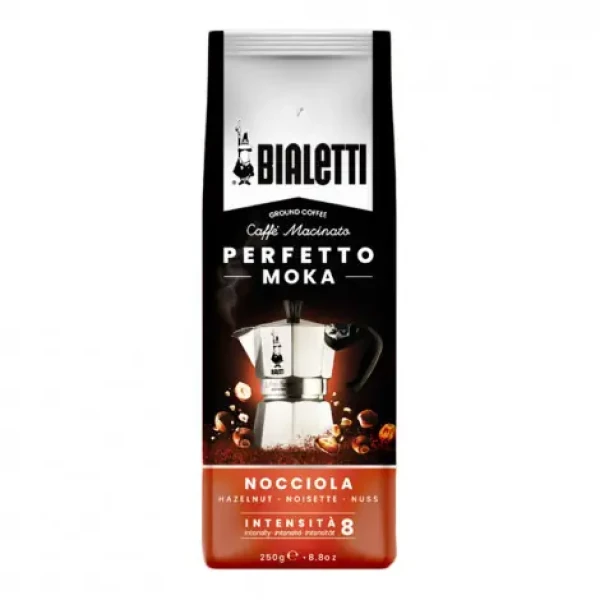 Bialetti Perfetto Moka Hazelnut 250 g / mletá káva / 80% Arabica amp; 20% Robusta (8006363031677)